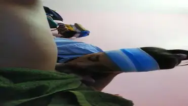 ABG Bandana Biru Nyepong Panas Viral Indo